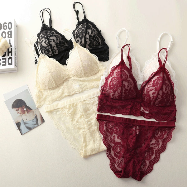 French Triangle Lingerie Sets For Women