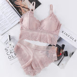 Lace Seamless Bra Panties Set