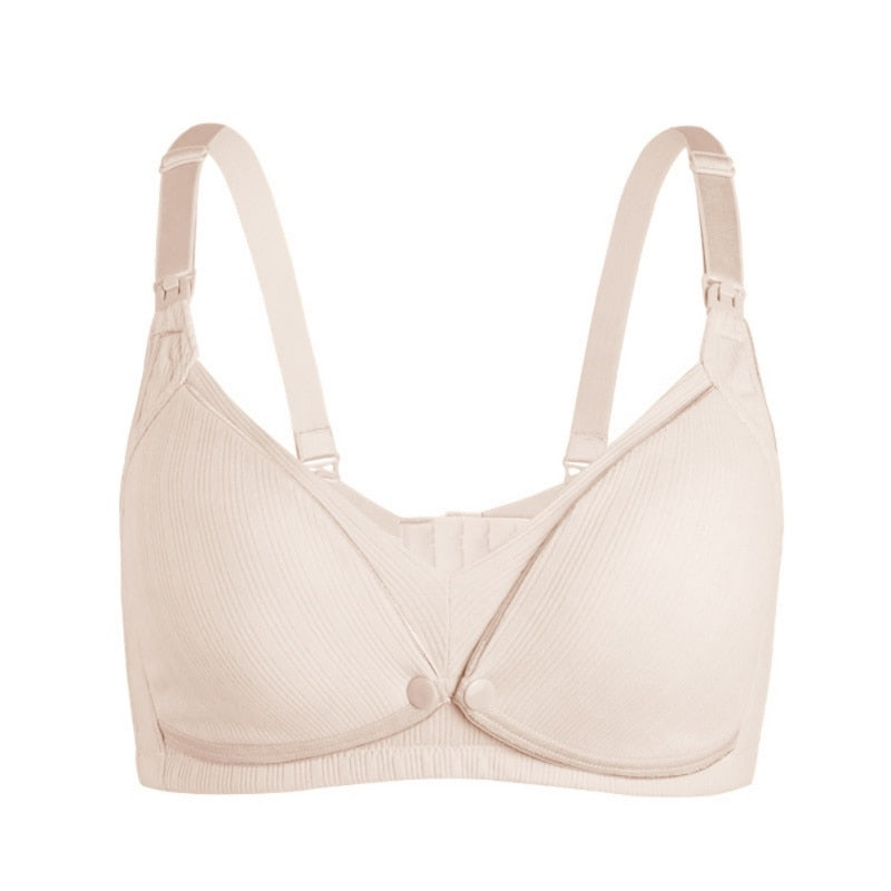 Front Buckle Soft Cotton Nursing Bra