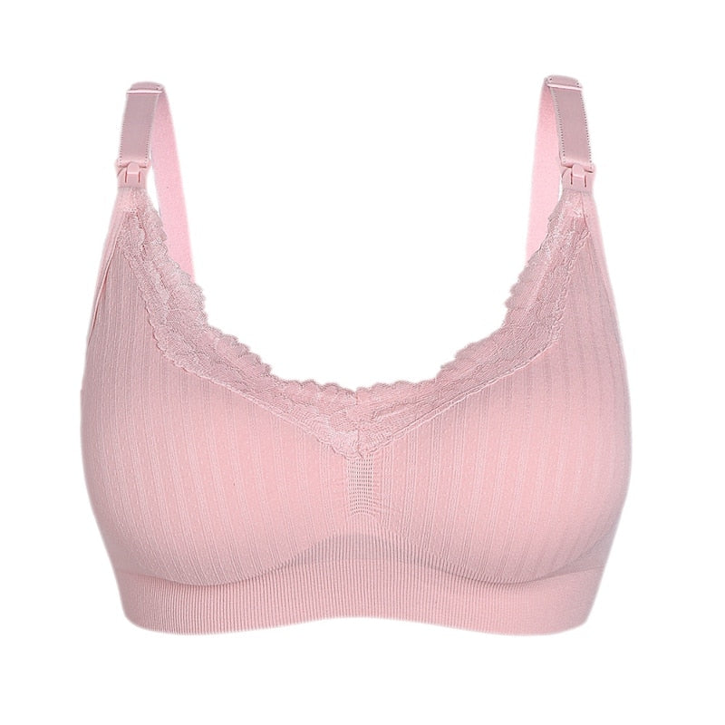 Pregnant Lace Cotton Nursing Bra