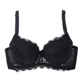 Bow Solid Color Pushup Bra