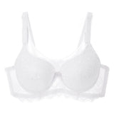 Bow Solid Color Pushup Bra