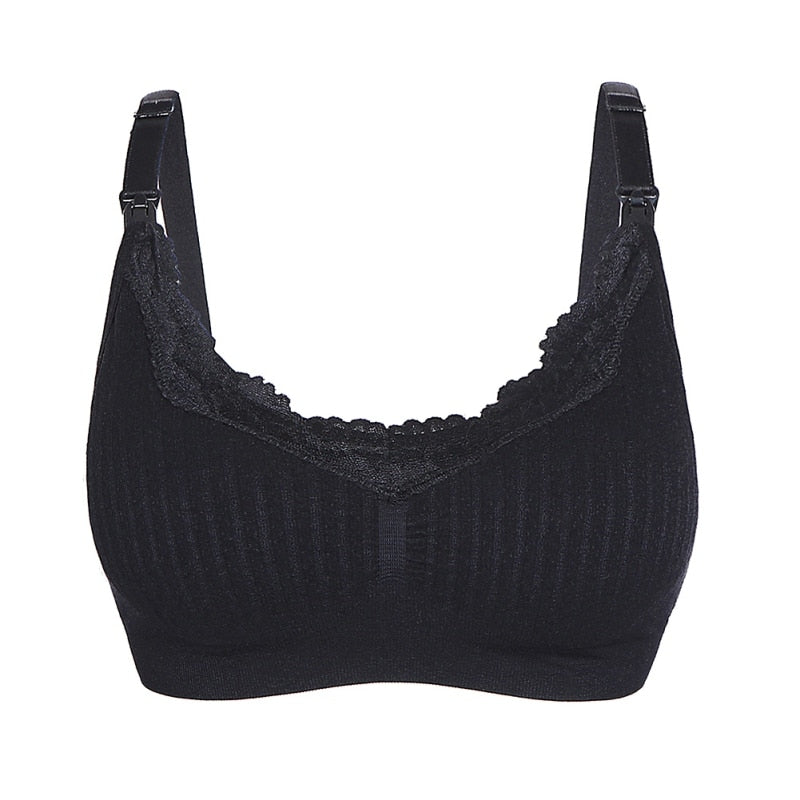 Pregnant Lace Cotton Nursing Bra