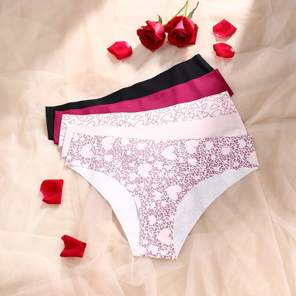 Heart Print Bikini Panty for Women