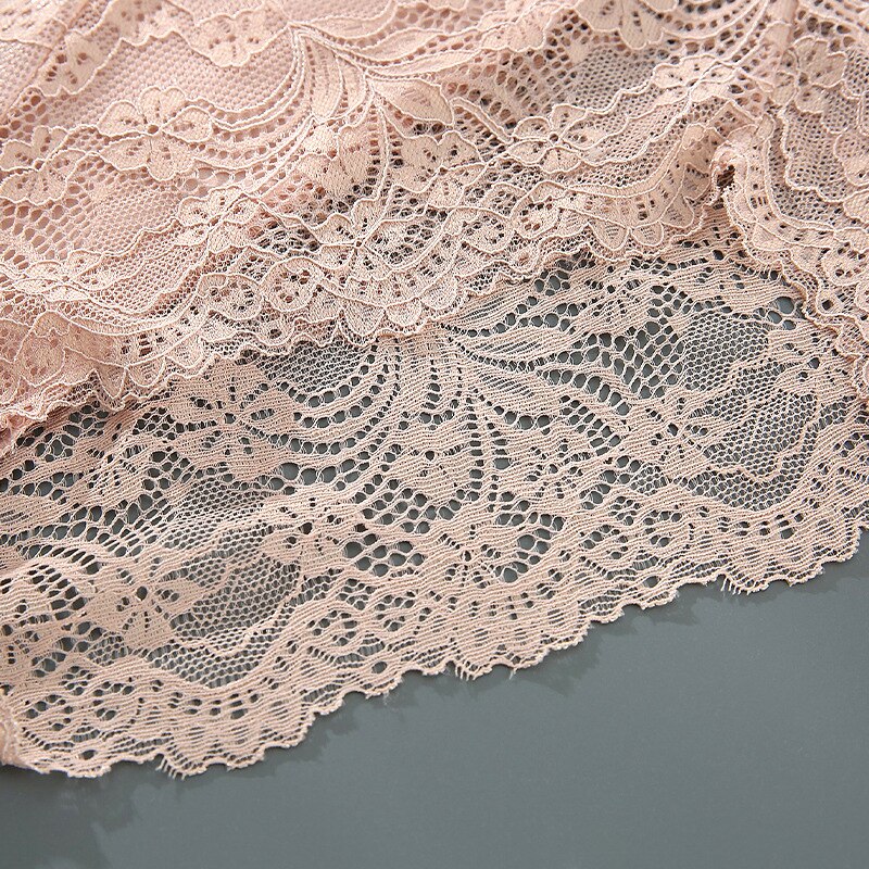 High Waist Ice Silk Lace Panties