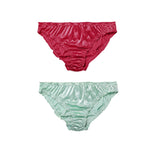 Low-Waist Ruffle Milk Silk Sexy Panties