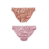 Low-Waist Ruffle Milk Silk Sexy Panties