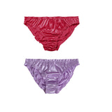 Low-Waist Ruffle Milk Silk Sexy Panties