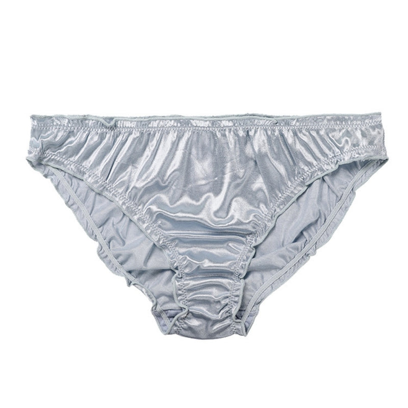 Low-Waist Ruffle Milk Silk Sexy Panties