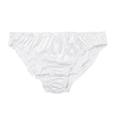 Low-Waist Ruffle Milk Silk Sexy Panties